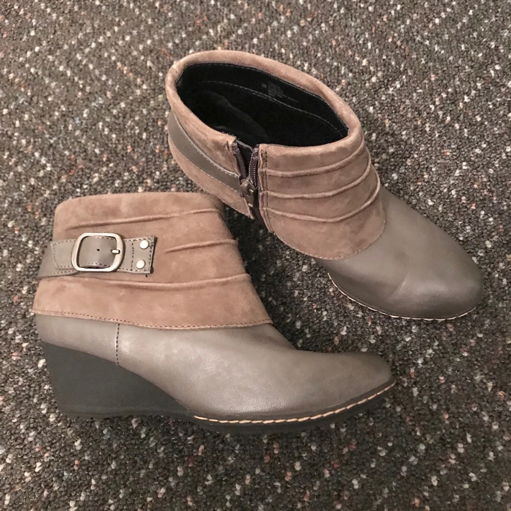 Grey booties